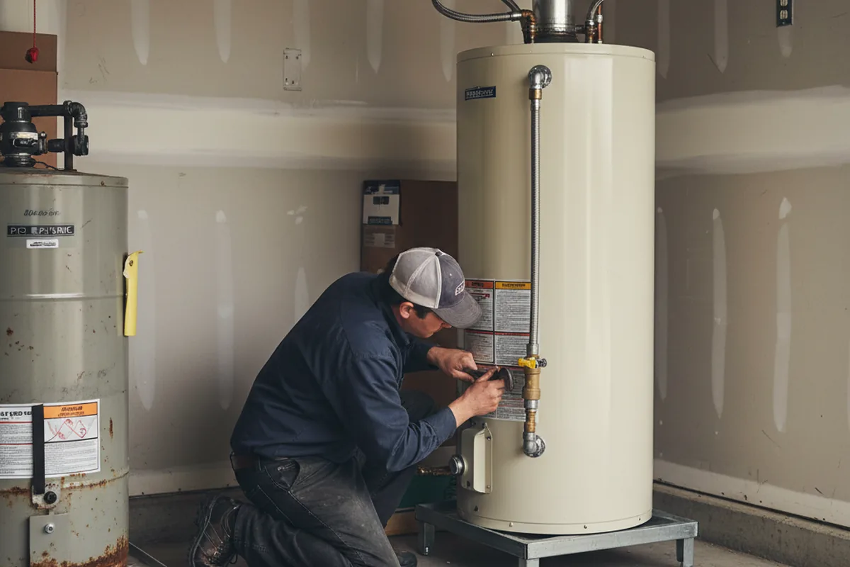 Water heater and shutoff valve replacement in Hobbs