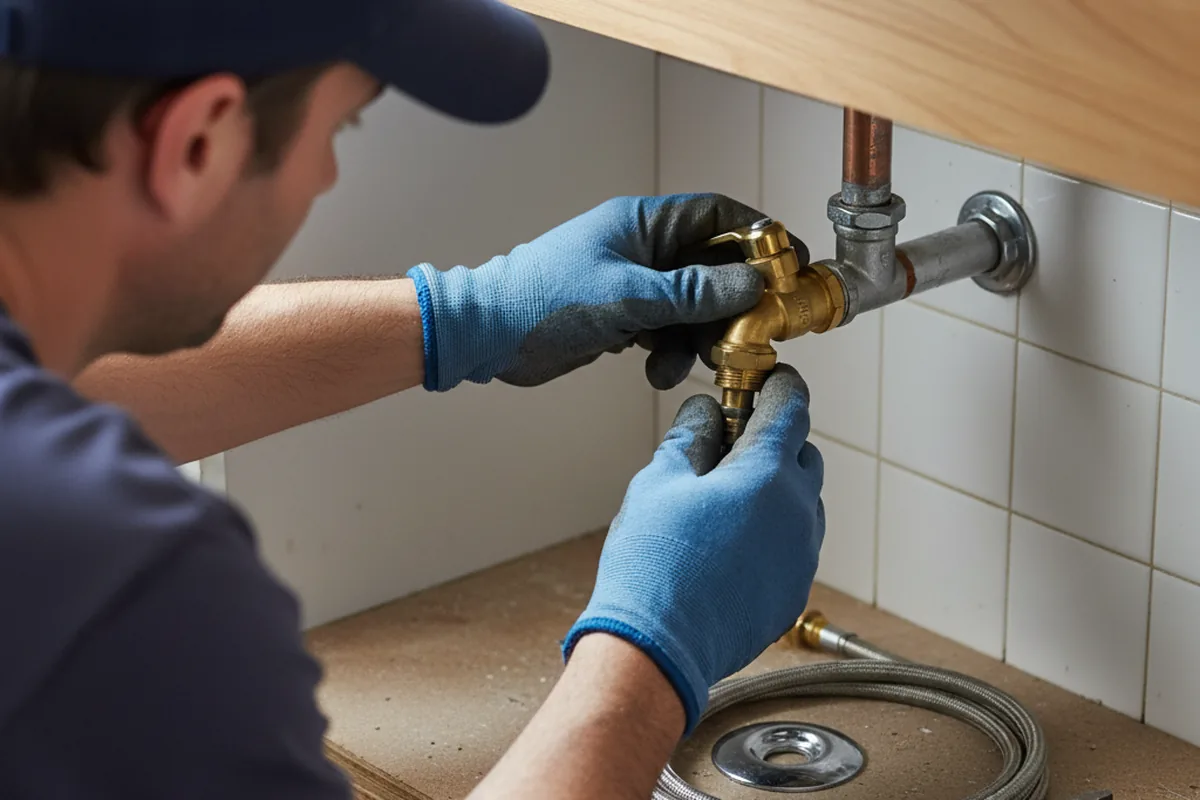 Shutoff valve and fitting work during Emergency Plumbing in Hobbs